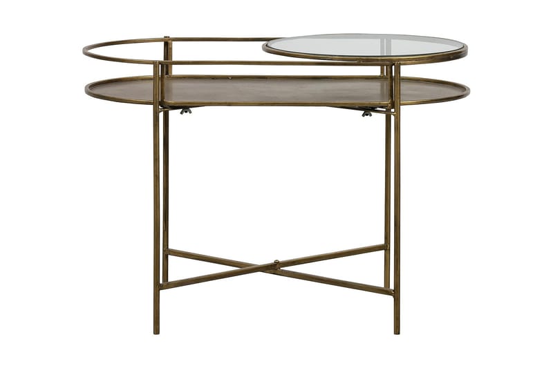Panaon Sidebord 65 cm Ovalt - Jern/Antikk Messing - Møbler - Bord - Konsollbord & avlastningsbord - Brettbord og småbord