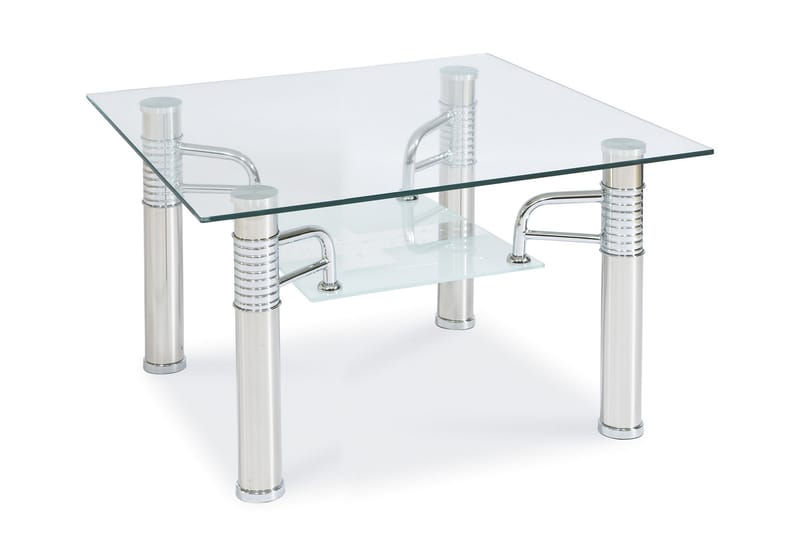 Reinin Sofabord 60 cm - Glass/Sølv - Møbler - Bord - Sofabord