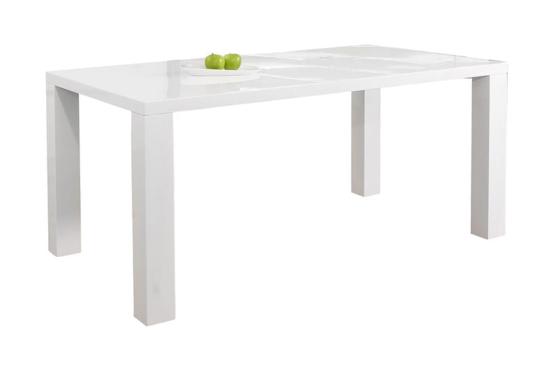 Spisebord 180x90x76 cm Hvit - Hvit - Møbler - Bord - Spisebord & kjøkkenbord