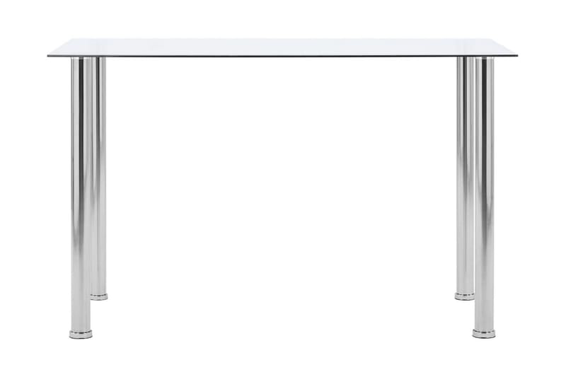 Spisebord gjennomsiktig 120x60x75 cm herdet glass - Gjennomsiktig - Møbler - Bord - Spisebord & kjøkkenbord