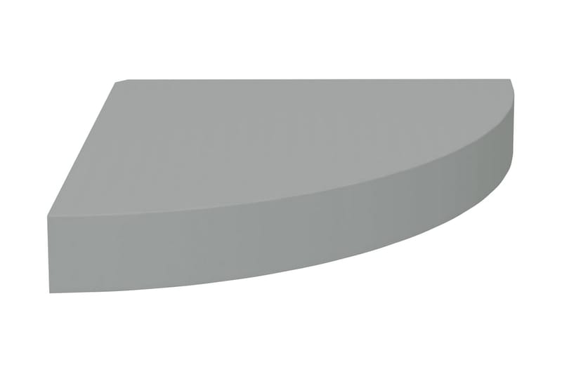 Flytende vegghylle grå 25x25x3,8 cm MDF - Grå - Oppbevaring - Hyller - Hjørnehylle