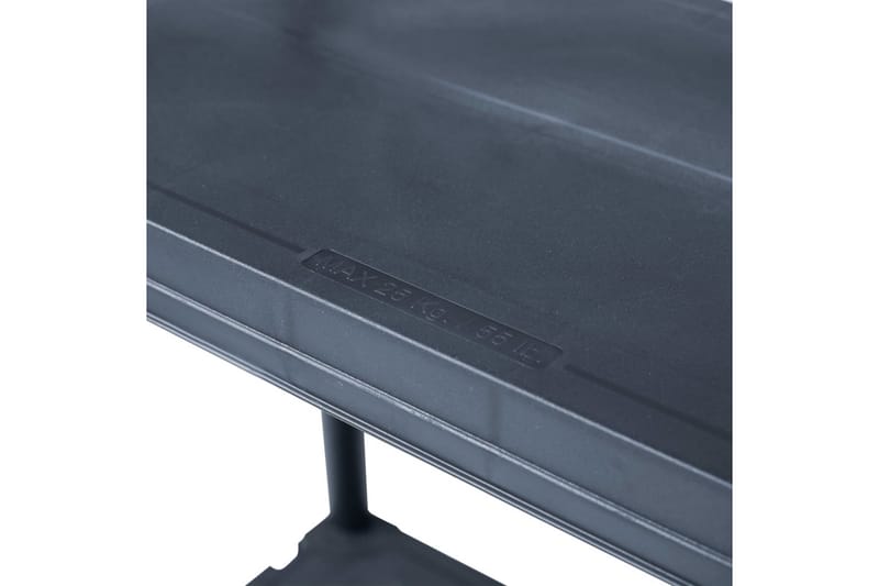 Oppbevaringshylle svart 100 kg 60x30x138 cm plast - Oppbevaring - Hyller - Oppbevaringshylle - Lagerhylle