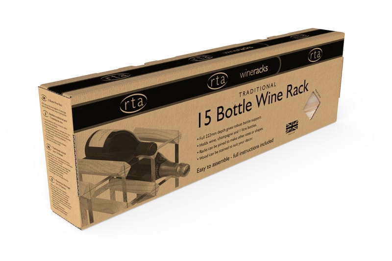 15 Flasker 5x2 Natur/Galvanisert stål - RTA Wineracks - Oppbevaring - Hyller - Oppbevaringshylle - Vinstativ & vinhylle