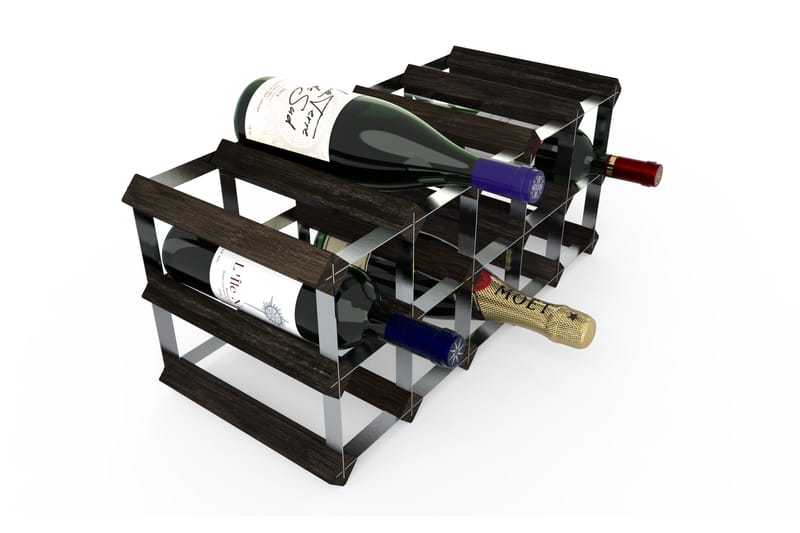 15 Flasker 5x2 Svart Ask/Galvanisert stål - RTA Wineracks - Oppbevaring - Hyller - Oppbevaringshylle - Vinstativ & vinhylle