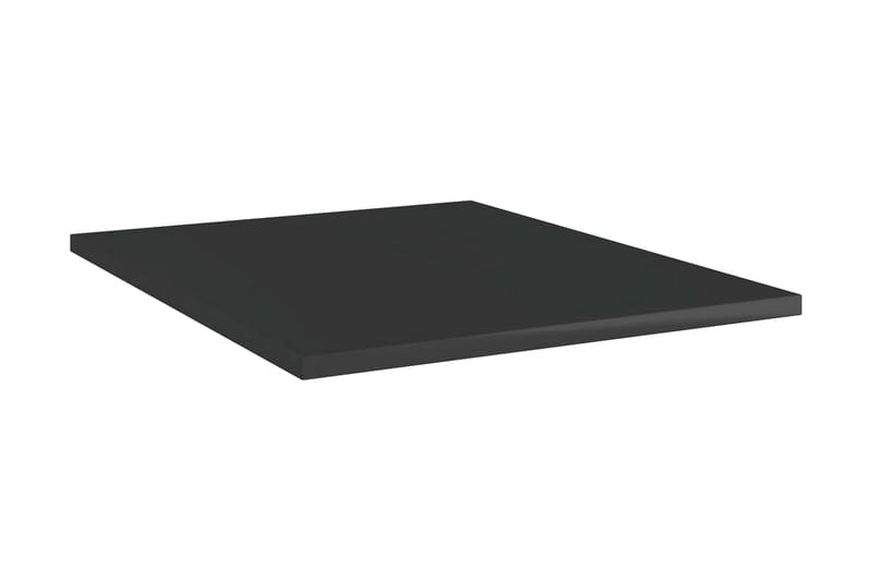 Hylleplater 8 stk høyglans svart 40x50x1,5 cm sponplate - Svart - Oppbevaring - Hyller - Hylleplan & hyllekonsoll