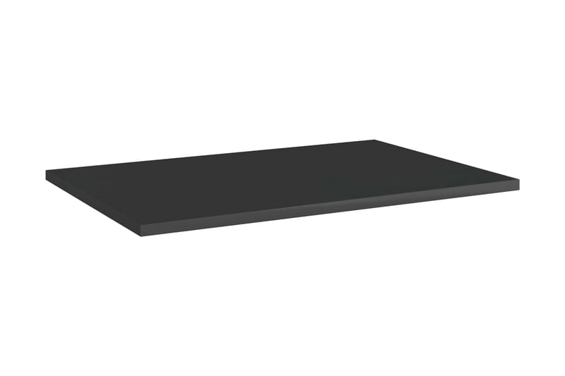 Hylleplater 8 stk høyglans svart 60x40x1,5 cm sponplate - Svart - Oppbevaring - Hyller - Hylleplan & hyllekonsoll