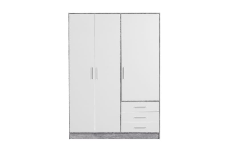 Ashgate Garderobe 145 cm - Grå/Hvit - Oppbevaring - Klesoppbevaring - Garderober & garderobesystem
