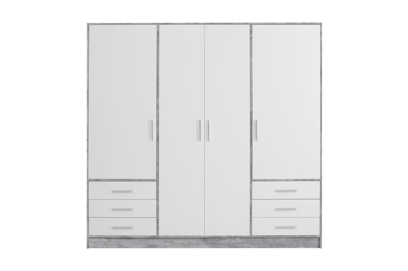 Ashgate Garderobe 207 cm - Grå/Hvit - Oppbevaring - Klesoppbevaring - Garderober & garderobesystem