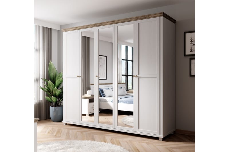 Doade Garderobe 62x200 cm - Askegrå|Natur - Møbler - Senger - Sengeramme & sengestamme