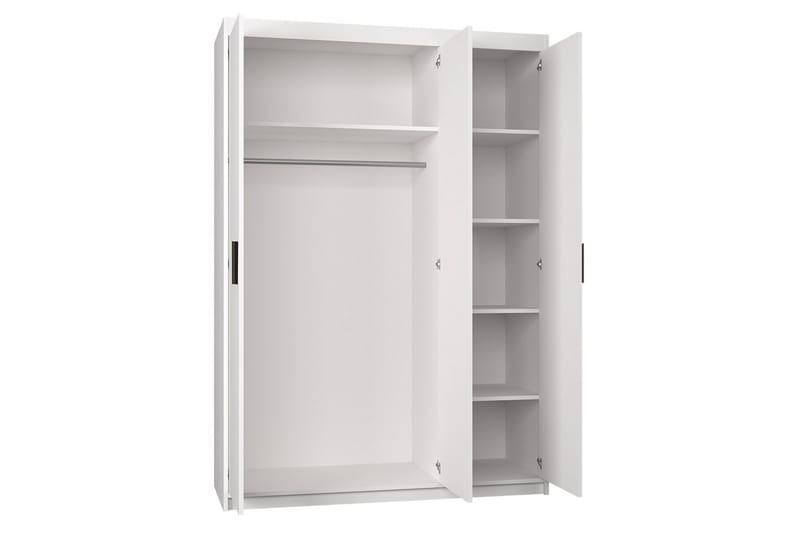 Enzenauer Garderob med Speil 133 cm - Hvit - Oppbevaring - Klesoppbevaring - Garderober & garderobesystem
