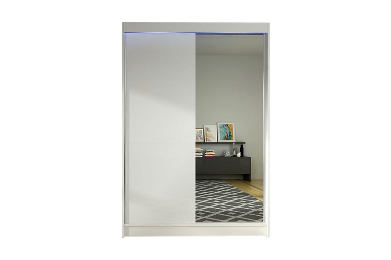 Garderobe + LED - Hvit - Oppbevaring - Klesoppbevaring - Garderober & garderobesystem