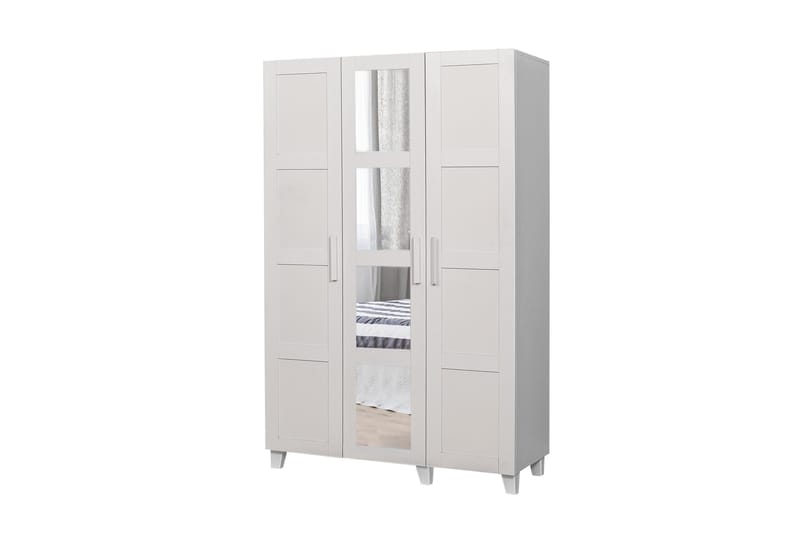 Linsy Garderobe 189 cm - Hvit - Oppbevaring - Klesoppbevaring - Garderober & garderobesystem