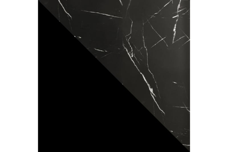 Marmuria Garderob med Speil Kant 120 cm Marmormønster - Svart - Oppbevaring - Klesoppbevaring - Garderober & garderobesystem