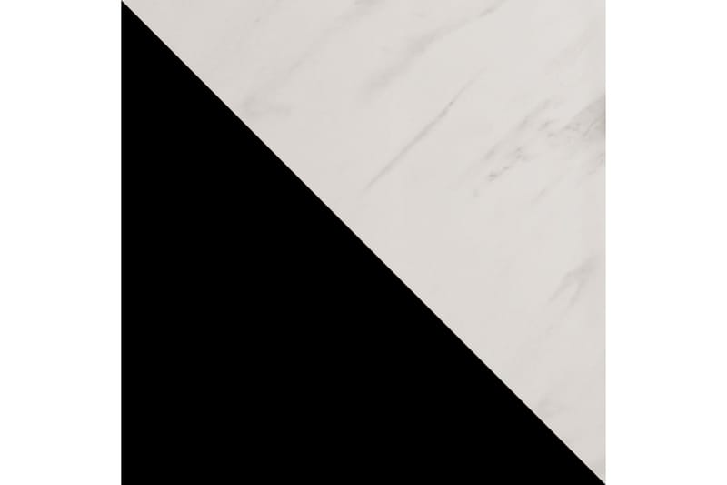 Marmuria Garderob med Speil Kant 120 cm Marmormønster - Svart/Hvit/Gull - Oppbevaring - Klesoppbevaring - Garderober & garderobesystem
