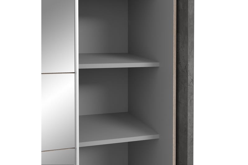 Mouzaki Garderobe 64x232 cm - Brun/Grå - Oppbevaring - Klesoppbevaring - Garderober & garderobesystem