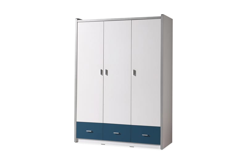 Nilda Garderobe 3 Dører - Blå - Oppbevaring - Klesoppbevaring - Garderober & garderobesystem