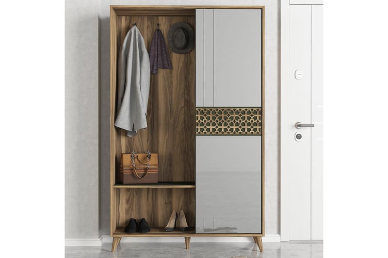 Tera Home Garderobe med Speil - Oppbevaring - Klesoppbevaring - Garderober & garderobesystem