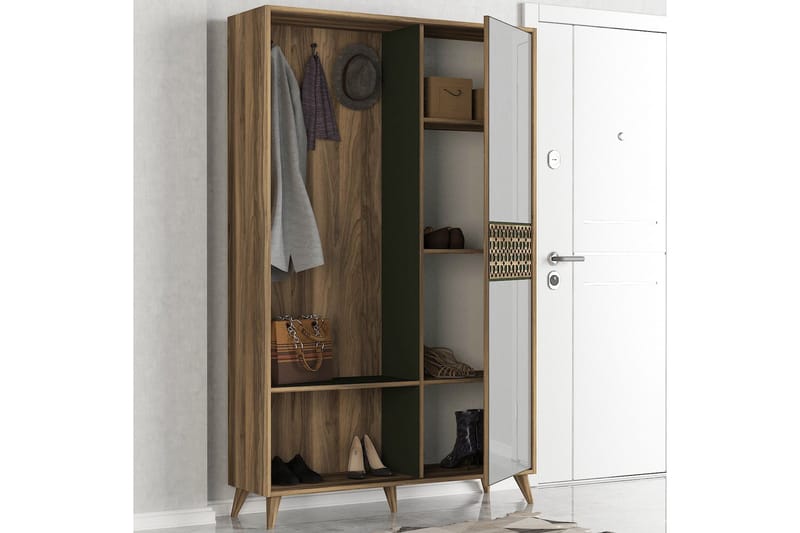 Tera Home Garderobe med Speil - Oppbevaring - Klesoppbevaring - Garderober & garderobesystem