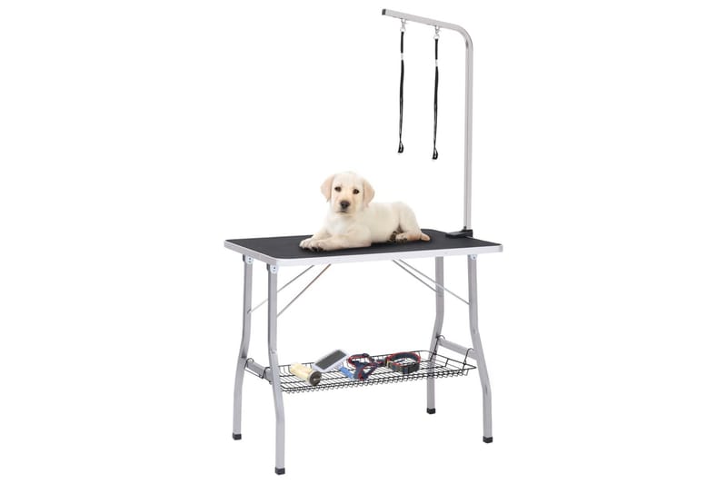Justerbart trimmebord til hund med 2 løkker og kurv - Oppbevaring - Oppbevaring til småting - Kurver