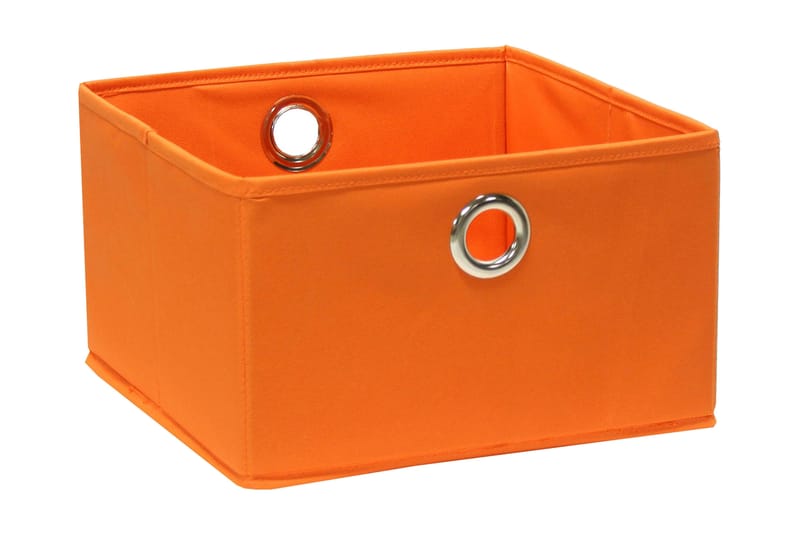 Boks Sammenleggbar 30x30xH17cm - Oransje - Oppbevaring - Oppbevaring til småting - Oppbevaringsbruk - Oppbevaringseske