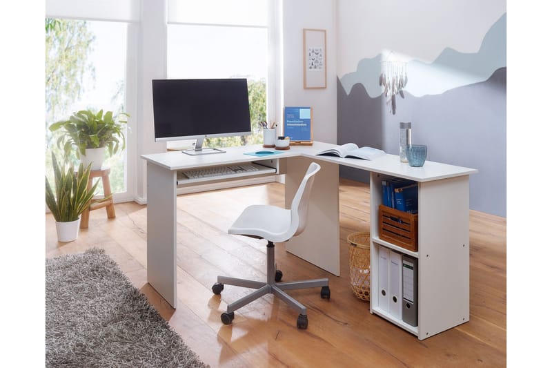 Gulshan skrivebord 140 cm - Hvit - Oppbevaring - Oppbevaringsmøbler - Kommode - Sektretær