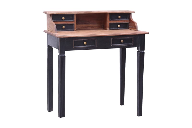 Skrivebord med skuffer 90x50x101 cm gjenvunnet heltre - Brun - Oppbevaring - Oppbevaringsmøbler - Kommode - Skatoll