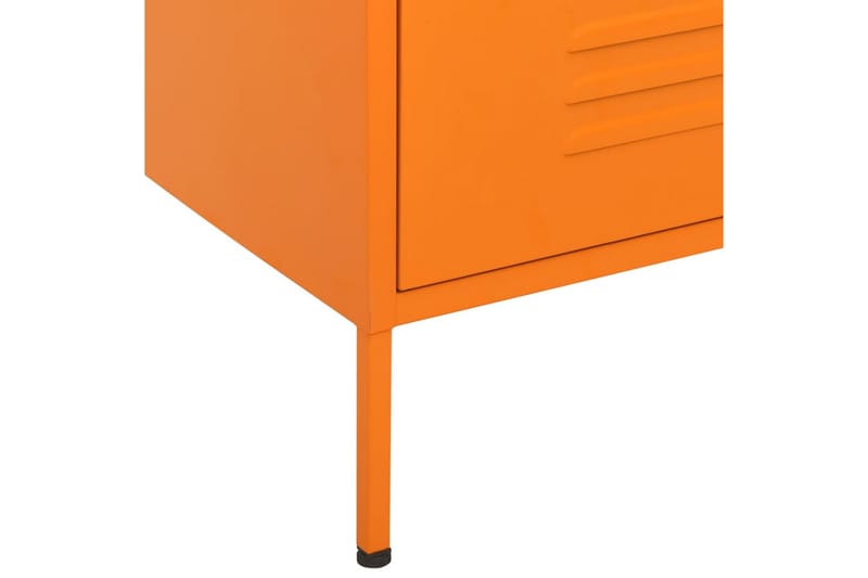 Kommode oransje 80x35x101,5 cm stål - Oransj - Oppbevaring - Oppbevaringsmøbler - Kommode