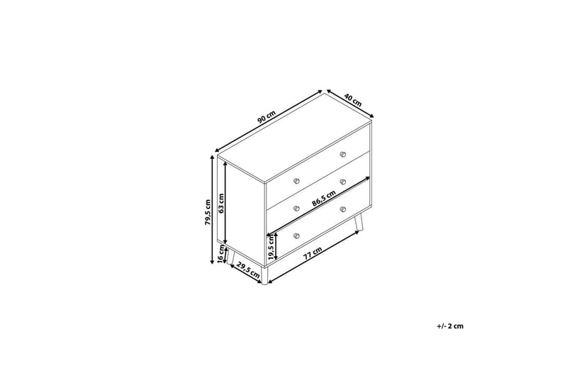Mesa Kommode 40 | 90 cm - Tre / Natur - Oppbevaring - Oppbevaringsmøbler - Kommode