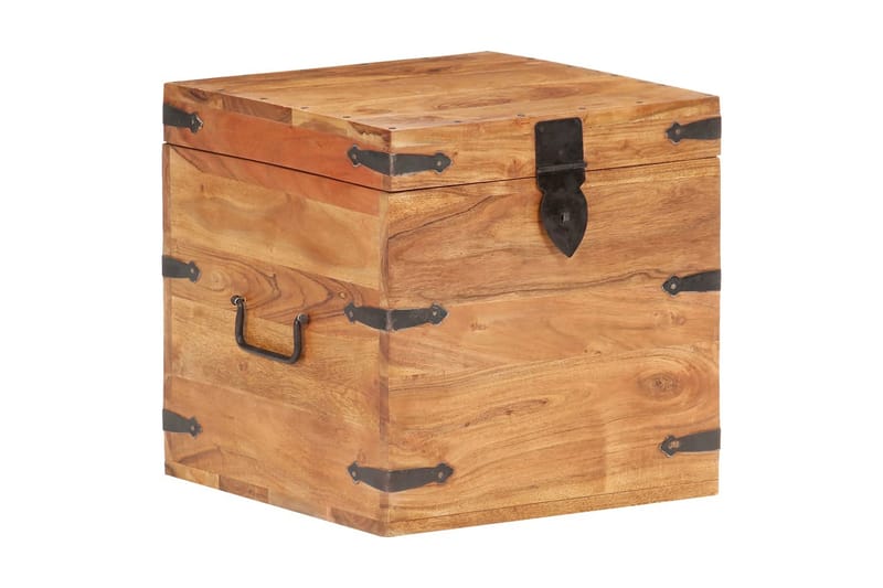 Kiste 40x40x40 cm heltre akasie - Oppbevaring - Oppbevaringsmøbler - Oppbevaringskiste
