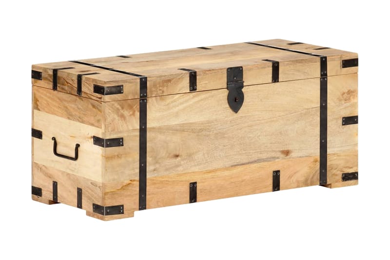 Kiste 90x40x40 cm heltre mango - Brun - Oppbevaring - Oppbevaringsmøbler - Oppbevaringskiste