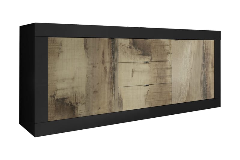 Basic Sideboard 43x210 cm Natur/Svart - LC SPA - Oppbevaring - Oppbevaringsmøbler - Sideboard & skjenker