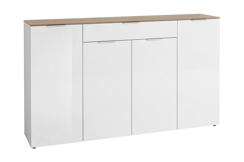 Brandy Skobenk 89x49 cm - Hvit/Eik - Oppbevaring - Oppbevaringsmøbler - Sideboard & skjenk