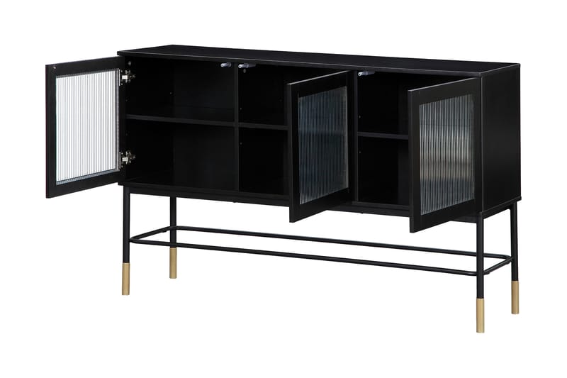 Chezum Avlastningsbord 145 cm - Svart - Oppbevaring - Oppbevaringsmøbler - Sideboard & skjenker