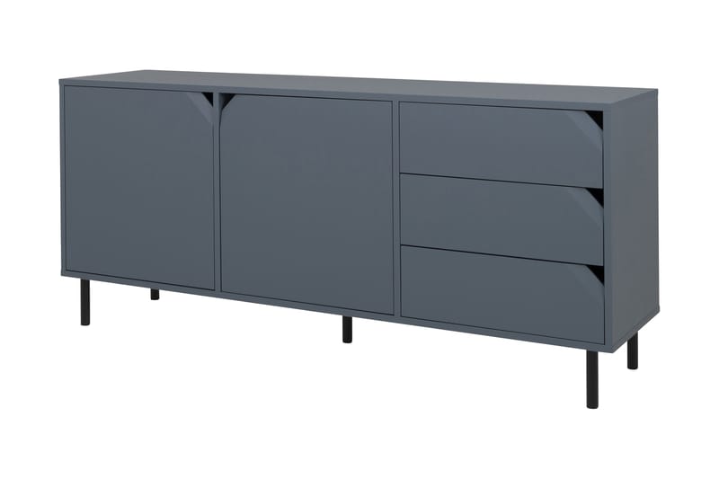 Corner Sideboard 176,5 cm - Blå - Oppbevaring - Oppbevaringsmøbler - Sideboard & skjenker