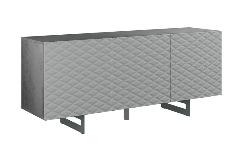 Korfu Sideboard 165x45 cm - Grå/Mørkegrå - Oppbevaring - Oppbevaringsmøbler - Kommode
