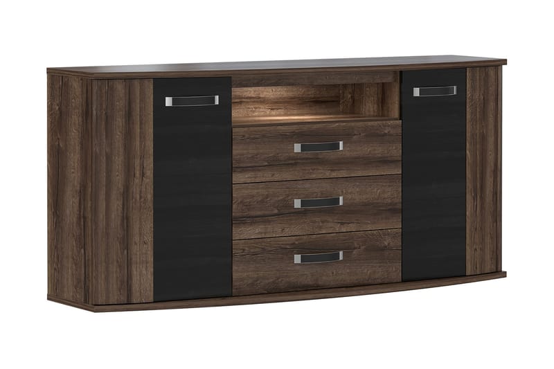 Melnik Sideboard 48x170 cm - Brun/Svart - Oppbevaring - Oppbevaringsmøbler - Sideboard & skjenker