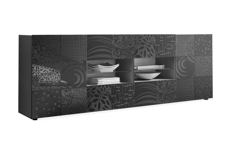 Mironne Sideboard 241 cm 4 Hyller - Grå - Oppbevaring - Oppbevaringsmøbler - Sideboard & skjenk