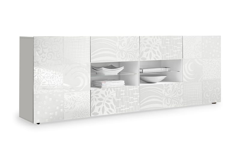 Mironne Sideboard 241 cm 4 Hyller - Hvit - Oppbevaring - Oppbevaringsmøbler - Sideboard & skjenk