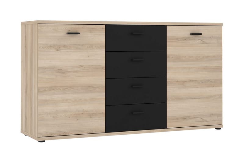 Papingo Sideboard 41x150 cm - Brun/Svart - Oppbevaring - Skap - Vitrineskap