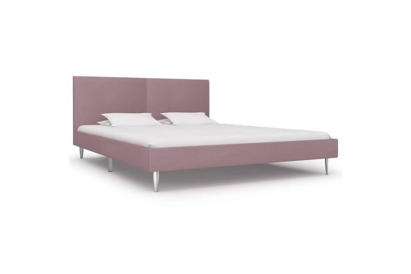 Sengeramme rosa stoff 150x200 cm - Møbler - Senger - Sengeramme & sengestamme