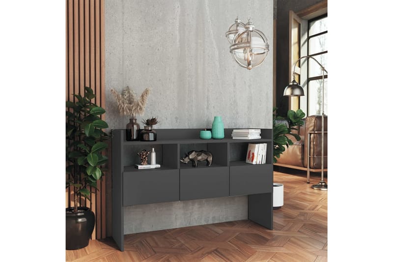 Skjenk grå 105x30x70 cm sponplate - Grå - Oppbevaring - Oppbevaringsmøbler - Sideboard & skjenker