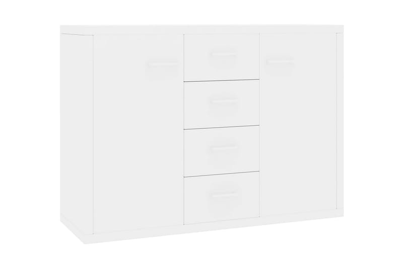 Skjenk høyglans hvit 88x30x65 cm sponplate - Oppbevaring - Oppbevaringsmøbler - Sideboard & skjenker