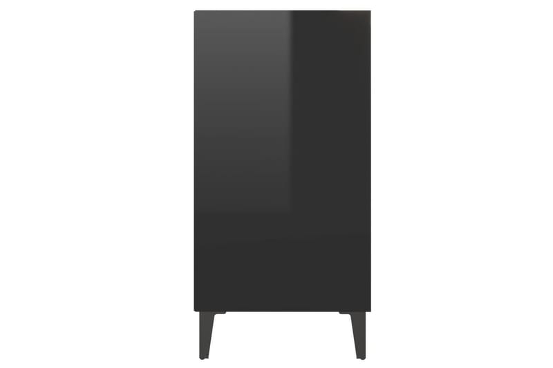 Skjenk høyglans svart 57x35x70 cm sponplate - Svart - Oppbevaring - Oppbevaringsmøbler - Sideboard & skjenk