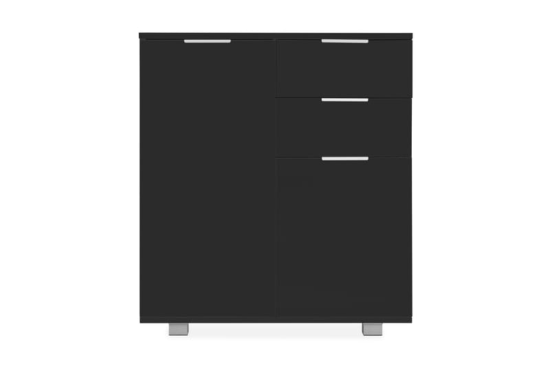 Skjenk høyglans svart 71x35x76 cm sponplate - Svart - Oppbevaring - Oppbevaringsmøbler - Sideboard & skjenker