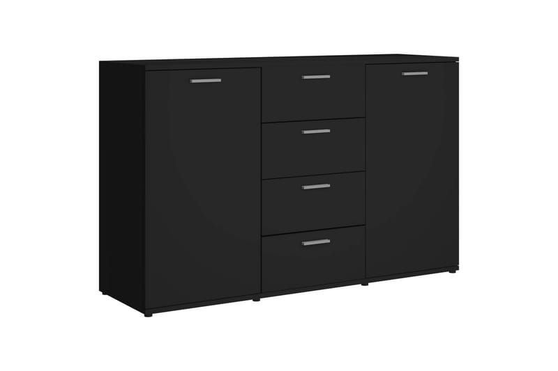 Skjenk svart 120x35,5x75 cm sponplate - Svart - Møbler - Møbelsett - Møbelsett til stue