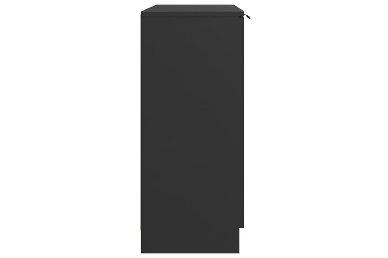 Skjenk svart 60x30x70 cm konstruert tre - Svart - Oppbevaring - Oppbevaringsmøbler - Sideboard & skjenker