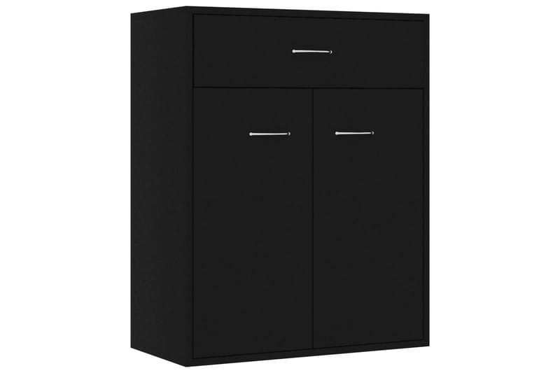 Skjenk svart 60x30x75 cm sponplate - Oppbevaring - Oppbevaringsmøbler - Sideboard & skjenker