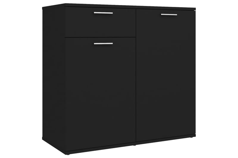 Skjenk svart 80x36x75 cm sponplate - Svart - Oppbevaring - Oppbevaringsmøbler - Sideboard & skjenker