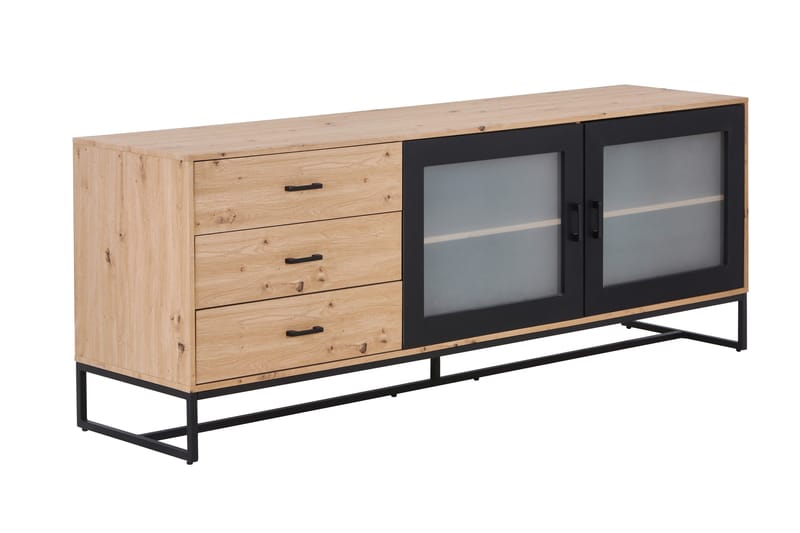 Terasse Sideboard 50x200 cm - Svart/Brun - Møbler - Mediamøbel & tv møbel - TV-benk & mediabenk