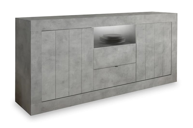 Urbino Skjenk 184 cm - Lysgrå Betong - Oppbevaring - Oppbevaringsmøbler - Kommode